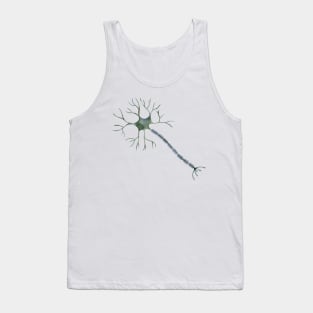 Watercolor Green Neuron Tank Top